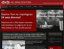 Tablet Screenshot of alarmcentar.hr